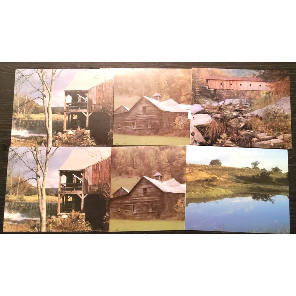 Vintage Current 6 Pack Country Miles Note Cards Blank Inside w Envelopes (gg75)